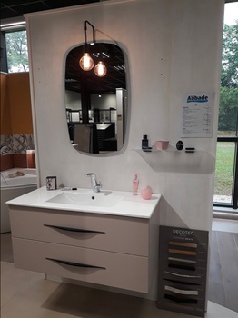 Meuble simple vasque avec 2 tiroirs