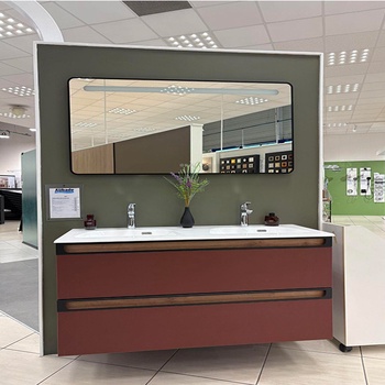 Meuble suspendu double vasque avec 2 tiroirs