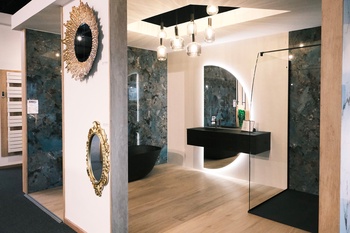 Meuble de salle de bain suspendu avec miroir led