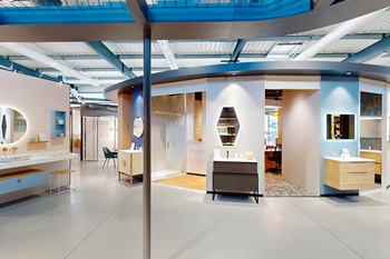 Meuble de salle de bain avec miroir LED