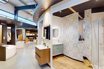 Meuble de salle de bain avec miroir LED