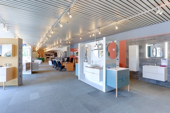 Meuble de salle de bain sur pied