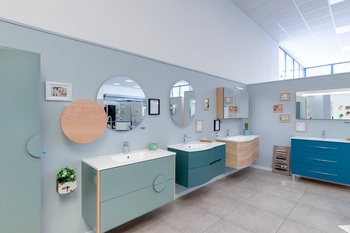 Meubles de salle de bain suspendu avec miroir