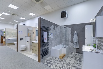 Baignoire avec sèche serviette