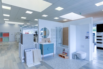 Salle de bain complete avec douche, meuble et toilette