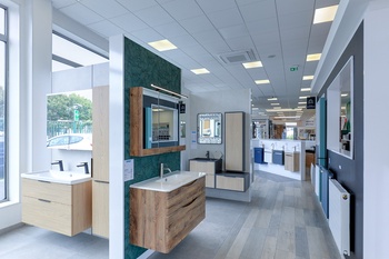 Meuble suspendu avec armoire de toilette