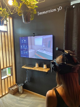 Immersion en 3D salle de bain