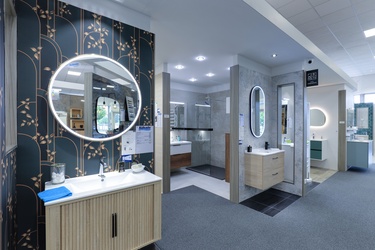 Meuble suspendu avec miroir LED