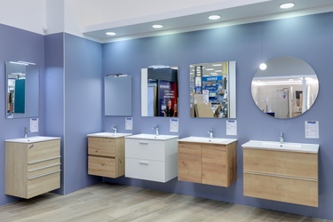 Meuble de salle de bain avec miroir