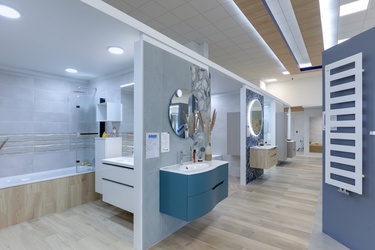 Sèches serviette et meuble avec miroir 