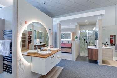 Meuble suspendu avec 2 vasque à poser