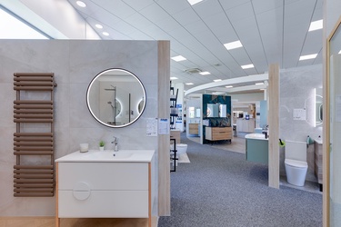 Meuble de salle de bain avec sèche serviette