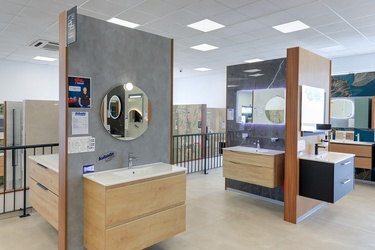 Meuble suspendu effet bois