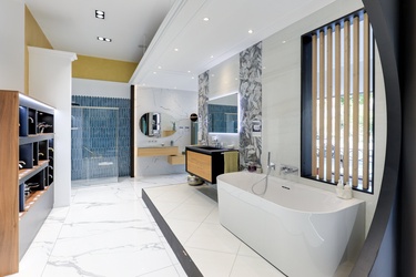 Baignoire semi-îlot