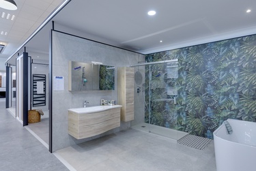 Meuble 2 tiroirs avec colonne de rangement