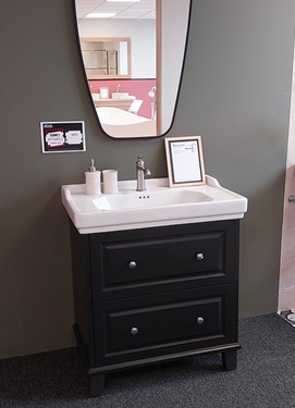 Meuble de salle de bain chic et rétro