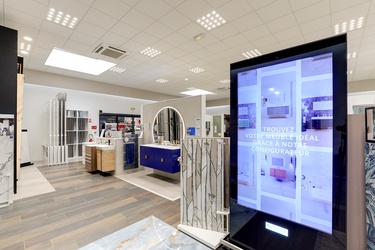 Meuble de salle de bain suspendu double vasque