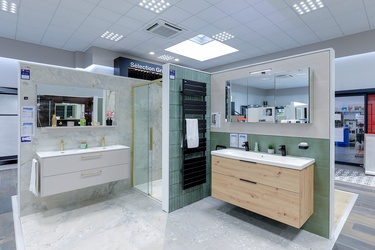 Meuble de salle de bain suspendu double vasque