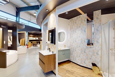 Meuble de salle de bain avec miroir LED