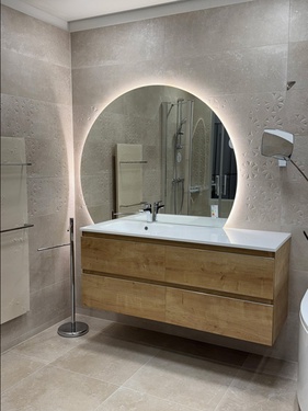 Meuble suspendu avec miroir