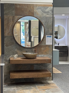 Tablette avec vasque à poser