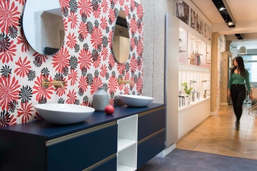 Meuble double avec vasque à poser