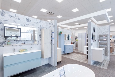 Meuble double vasque avec colonne de rangement