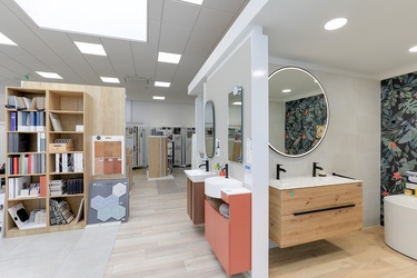 Lave mains et meuble double vasque