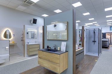 Meuble avec 2 tiroirs et miroir 