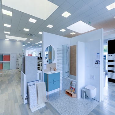 Salle de bain complete avec douche, meuble et toilette