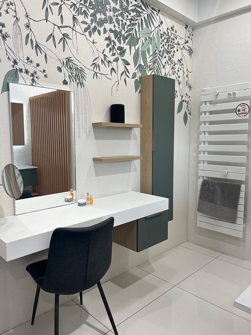 Colonne de rangement et tablette