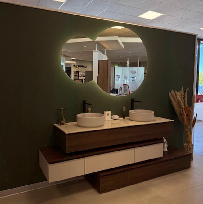 Meuble de salle de bain double vasque