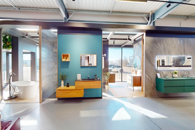 Meuble de salle de bain symétrique