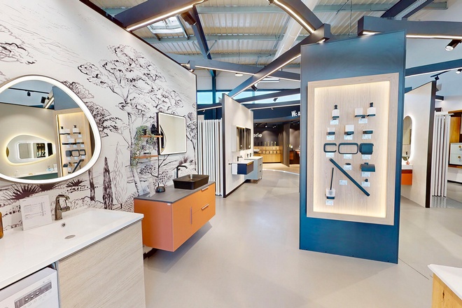 Meuble de salle de bain simple vasque