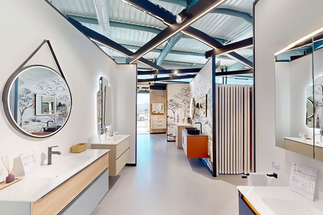 Meuble de salle de bain simple vasque