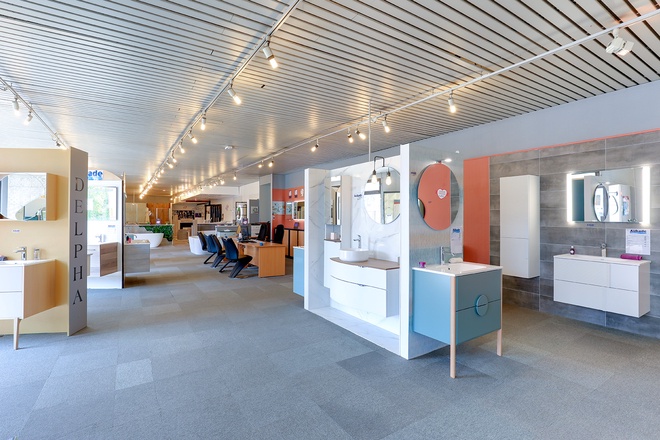 Meuble de salle de bain sur pied